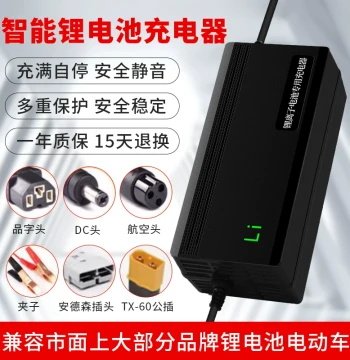 12V Lithium Battery Charger, 4-Series LiFePO4 Charger, 14.6V 10A/5A/3A/2A Portable Universal Outdoor Charger