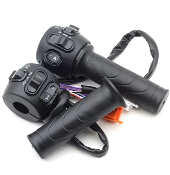 Shenyuan New National Standard E-Bike Handlebar Switch Assembly: Left/Right Thumb Throttle Switches 009A7A8L Direct Fit