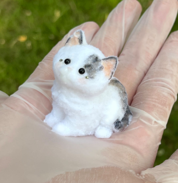 Original Handmade Kitten Slow-Rebound Squeeze Toy Food-Grade Silicone Creative Cute Stress Relief Small Toy