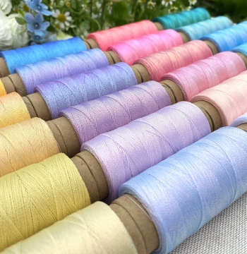 Time & Beauty 3-Strand & 6-Strand Iridescent Wax Cord 0.3mm Shimmering & 0.5mm High-Gloss Wax Cord for Handmade Braiding