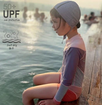 YOUZeeMEZee Girls Cute Sun Protection Outdoor Kids Swim Cap Hot Spring Swimming Designer Original