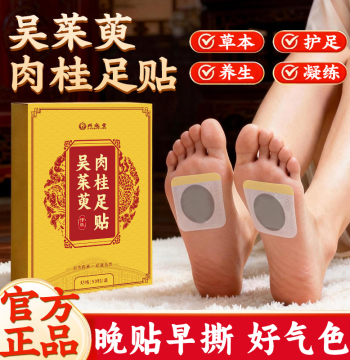 Evodia and Cinnamon Foot Patches, Unisex Yongquan Point Patches for Damp-Cold, Herbal Bottom-of-Foot Patches, Official Authentic Flagship Store