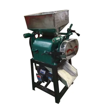Manufacturer's Small Roller-Type Grain Crushing Machine, Electric Household Grain Flattener