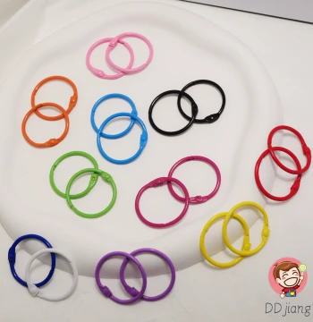 DIY Candy-Colored Metal Painted Accessories - Keychains, Pendants, Closed/Open Jump Rings, Book Rings, and Key Rings