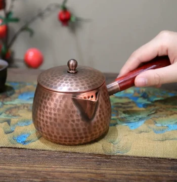 Pure Copper Fairness Cup for Gansu and Shaanxi Traditional Pot Tea with Thickened Retro Design