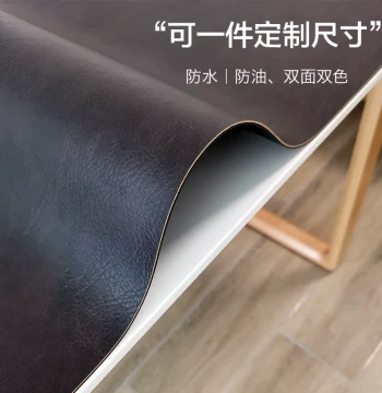 Waterproof Leather Table Mat – Minimalist Double-Sided Tablecloth, Luxury Heat-Resistant Placemat, Custom Large Size for Dining and Tea Tables