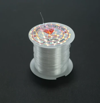 Beaded Jewelry String - Crystal Elastic Fishing Line, Ultra-Fine Bracelet Thread, Non-Elastic Cord for DIY Handmade Necklaces and Accessories