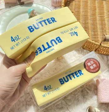 Hachimi Butter Stick Slow-Rebound Toy: Squeeze Stress Relief Squishy, Ultra-Soft and Tender with Fingerprint Imprint Effect