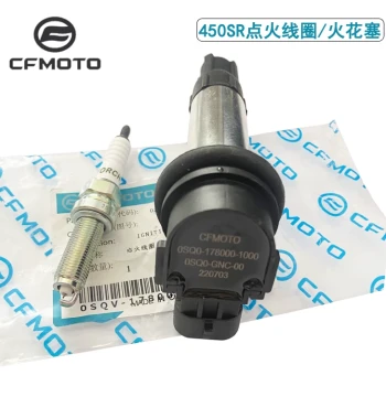 CFMOTO Original Motorcycle NK450SR 450CLC Spark Plug, Ignition Coil, High-Voltage Pack, Cap, and Igniter
