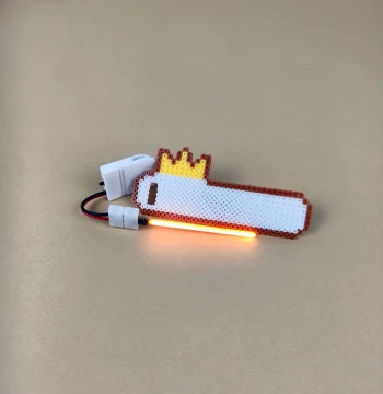 Meteor Light Perler Beads Brand Name Weld-Free Battery Box 70mm Light Strip Extended Flowing Light LED Light Weld-Free