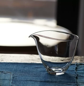 Export to Japan Wuyou Lanyue Fairness Cup, Handmade Heat-Resistant Glass Uniformity Cup, Zhuodao Tea Set, Minimalist Texture