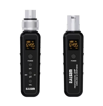 Wireless Handheld Microphone System Dynamic Condenser Mic Transmitter Receiver Wired to Wireless Converter