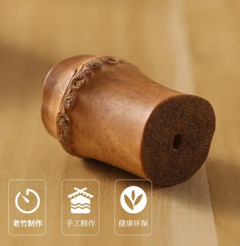 Chinese Style Handcrafted Bamboo Root Gaiwan Lid Rest, Tea Tray, Bamboo Lid Holder, Tea Pet, Six Gentlemen Tea Accessories