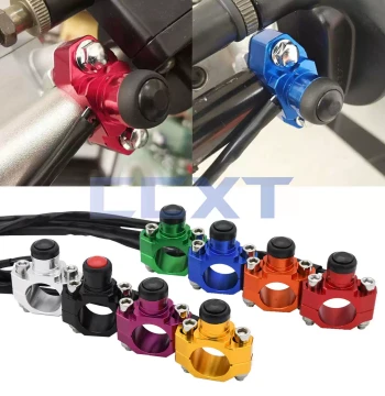 Off-Road Motorcycle Modification Switch: CNC Waterproof Button for Ignition Start/Stop and Horn - Compatible with Bosuer, CQR, Huayang