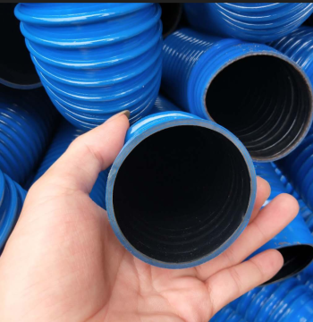 Blue Industrial Vacuum Hose, PVC Exhaust Flexible Duct, Ventilation Pipe, Machine Bellows, 25-40CM, Custom Sizes Supported, Thickened with Free Shipping