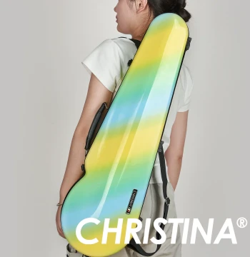 CHRISTINA New Colorful PC Violin Case – Waterproof, Wear-Resistant, and Drop-Proof Instrument Housing