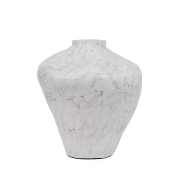 New Chinese Style Pearlescent Large Ceramic Vase, Home Model Room and Sales Office Soft Furnishing, Entryway Flower Arrangement Vessel and Decorative Ornament