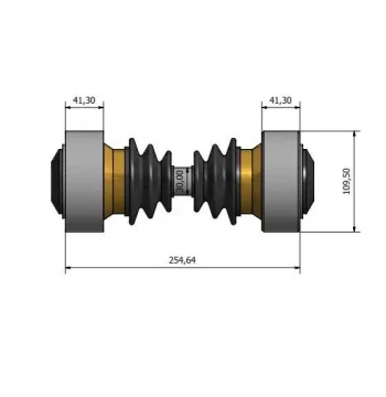 Rzeppa Constant Velocity Joint Universal Drive Shaft Coupling - Custom Non-Standard Manufacturing
