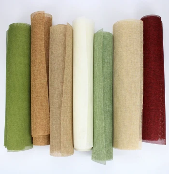 Linen Colored Hemp Roll Fresh Flower Bouquet Wrapping Net Material Kindergarten Decoration Pastoral Style Linen Roll