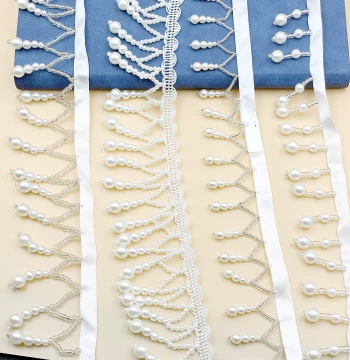 Heavy-duty Pendant DIY Accessories, Clothing Trim Pearl Lace, Graduation Cap DIY Pearl Tassel Lace