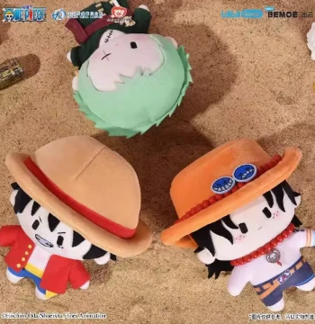 [In Stock] bilibili One Piece Luffy Plush Doll, Ace and Zoro Stuffed Toys, Anime Merchandise