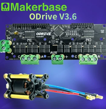 Makerbase ODrive3.6 FOC BLDC Servo Dual Motor Controller