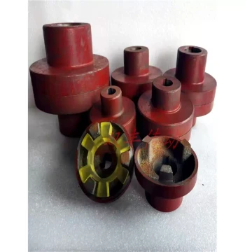 Three-Jaw Cast Iron Coupling, Outer Diameter 90 Hex Elastic Pad Connector with Inner Diameter Matching Wheel for Water Pump Motor Back-to-Back Wheel