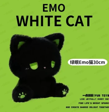 Yidian Trendy Toys emo Cat Daidai Plush Doll Ins Cute Doll High-Value Couple Style Birthday Gift