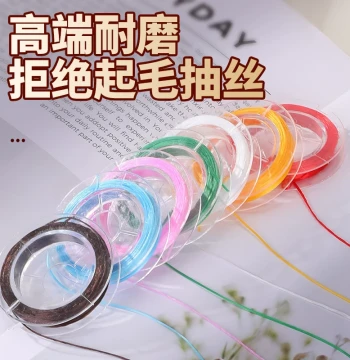 Elastic Cord for Bracelets, Flat Silk Thread for Jade Beads and Buddha Beads, Wearable Crystal Elastic Line, Durable Handmade Braided Beading String
