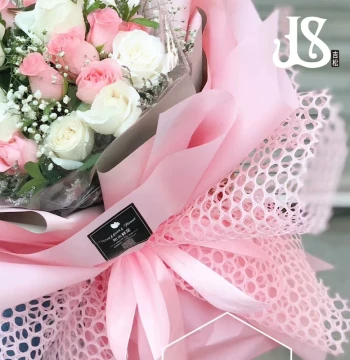 Korean Style Hole Mesh: Bouquet Wrapping Net, Floral Decoration Wavy Mesh, Fresh Flower Packaging Center Mesh for DIY Materials