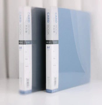 Business Card Holder Commercial Card Book Loose-Leaf Folder Card Sleeve Transparent Slots Card Collector ID Card Clip High Capacity Membership Card Wallet Collection A4 Business Card Album Card Book Collector Album Card Storage