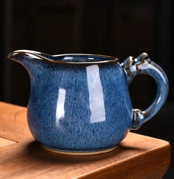 Light Luxury Kiln-Transformed Tenmoku Jianzhan Fair Cup Tea Divider Kung Fu Tea Set Single Item Household Tea Sea Gongdao Cup Tea Ceremony Accessory