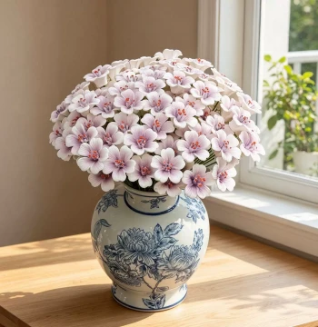 New Ceramic Flower Violet Handmade Preserved Flower Decoration DIY Bridal Bouquet Mixed Internet-Famous Artificial Flower Bouquet