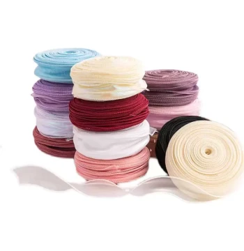 Large Roll Mermaid Yarn 40 Yards Florist Mesh Ribbon Wrapping Paper, Bridal Bouquet Silk Ribbon, Fresh Flower Bow Satin Ribbon