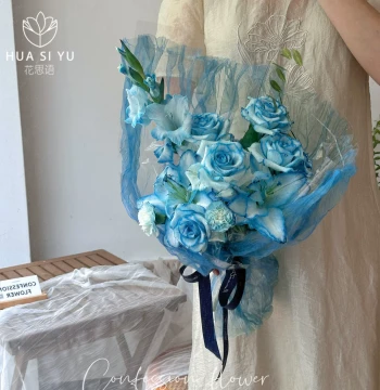 Huasiyu Dreamy Organza Korean Style Fresh Flower Bouquet Wrapping Mesh Floral Craft DIY Materials