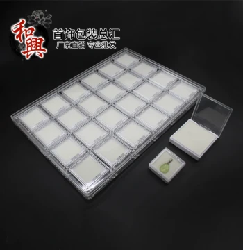 Acrylic Transparent Jewelry Box Loose Ring Diamond Box Gemstone Box Loose Stone Box Storage Tray Set Plate
