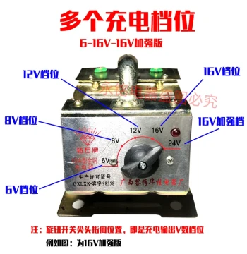 Diamond Brand Vintage Universal Charger 12V 6V Pulse Repair Automatic Pure Copper Motorcycle Battery Charger