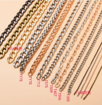 DIY Bag Chain Open Chain Tassel Light Fixture Tag Photo Album Hanging Chain Curtain Pull Iron Chain Decorative Chain