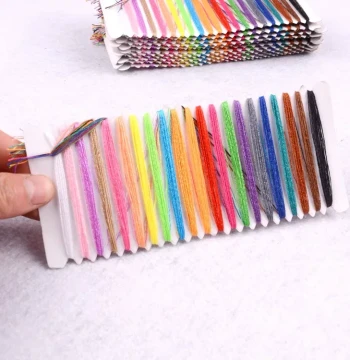 21-Color Sewing Thread for Hand Stitching, Polyester Thread for DIY Felt, Fabric, and Doll Making