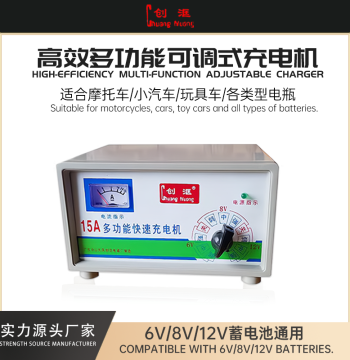 Motorcycle Battery Charger 12V Universal Vintage Pure Copper Lead-Acid Scooter Car Battery Charging Machine