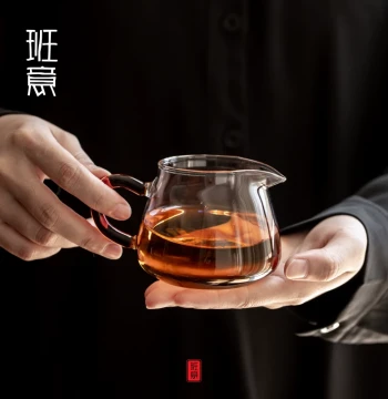 Japanese High Borosilicate Glass Fairness Cup (Cha Hai) - Thickened Heat-Resistant Manual Tea Divider, 200ml