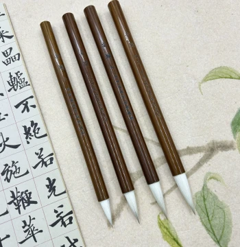 [Recommended by Teacher Wang Ke] (Anlan) Fine-Tipped Goat Hair Mixed Brush – Delicate, Silky Smooth Texture with Excellent Tip Aggregation