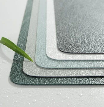 Nordic Solid Color Leather Tablecloth Waterproof Oil-Proof Scald-Proof No-Wash Simple Coffee Table Mat Heat-Resistant Premium Dining Table Mat Light Luxury