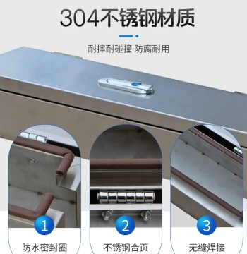 Electric Hoist Stainless Steel Handle Box Storage Case 201/304 Button Box Protective Enclosure Control Handle Switch Cabinet