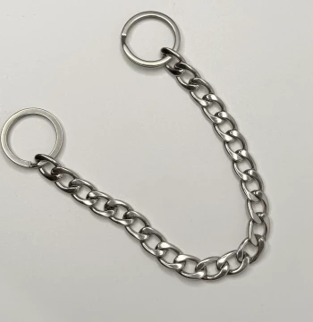Double-Ended 304 Stainless Steel Chain for DIY Keychains and Anti-Loss Key Rings for Men and Women