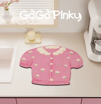 Cute Creative Korean Style Home Kitchen Bathroom Countertop Drainage Mat Water Absorbent Splash-Proof Dish Drying Mat Placemat