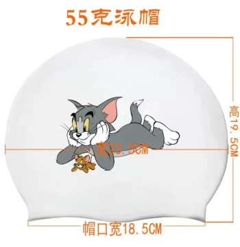 Factory Direct Silicone Swim Cap - High Elasticity Adult and Kids Cartoon Swim Hats, Wholesale Customization with LOGO