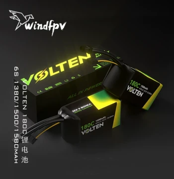 VOLTEN Zexin 6S Battery 180C - High-Discharge LiPo for FPV Racing Drones, Freestyle, and Competition (120C Tech)