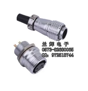 Zhongqiang Aviation Plug Connector P16F-6A/6C, 6-Pin Hex Nut, Reverse Mount 16MM