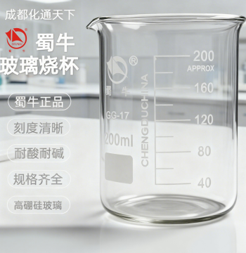 Shuniu Glass Beaker Low Type High Type Lab Equipment High Borosilicate Heat Resistant with Handle Volume 25ml 200ml 500ml